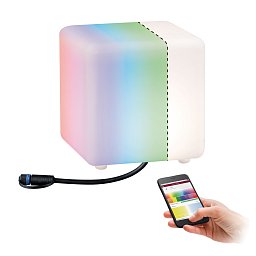 VÝPRODEJ VZORKU Svítidlo venkovní Plug & Shine ZigBee RGBW Cube 2,8W 24V - PAULMANN Obrázek pro produkt VÝPRODEJ VZORKU Svítidlo venkovní Plug & Shine ZigBee RGBW Cube 2,8W 24V - PAULMANN