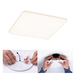 LED vestavné svítidlo Veluna VariFit IP44 hranaté 185x185mm 17W 3.000K satén - PAULMANN Obrázek pro produkt LED vestavné svítidlo Veluna VariFit IP44 hranaté 185x185mm 17W 3.000K satén - PAULMANN