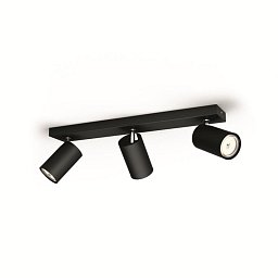 Obrázek pro produkt Bodové svítidlo Philips Kosipo 50593/30/PN černé 3x max.10W - PHILIPS (915005532101)