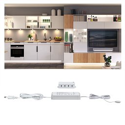 Nábytkové svítidlo Clever Connect trafo max. 25W 12V DC včetně 4-násobného rozbočovače bílá - PAULMANN Obrázek pro produkt Nábytkové svítidlo Clever Connect trafo max. 25W 12V DC včetně 4-násobného rozbočovače bílá - PAULMANN