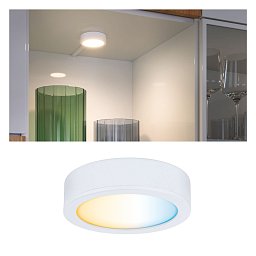 Nábytkové svítidlo Clever Connect spot Disc bílá mat 12V 2,1W měnitelná bílá 2.700-6.500K - PAULMANN Obrázek pro produkt Nábytkové svítidlo Clever Connect spot Disc bílá mat 12V 2,1W měnitelná bílá 2.700-6.500K - PAULMANN