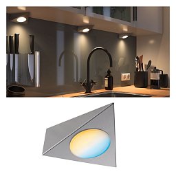 Nábytkové svítidlo Clever Connect spot Trigo nikl kartáčovaný 12V 2,1W měnitelná bílá 2.700-6.500K - PAULMANN Obrázek pro produkt Nábytkové svítidlo Clever Connect spot Trigo nikl kartáčovaný 12V 2,1W měnitelná bílá 2.700-6.500K - PAULMANN