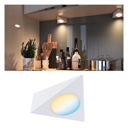 Nábytkové svítidlo Clever Connect spot Trigo bílá mat 12V 2,1W měnitelná bílá 2.700-6.500K - PAULMANN Obrázek pro produkt Nábytkové svítidlo Clever Connect spot Trigo bílá mat 12V 2,1W měnitelná bílá 2.700-6.500K - PAULMANN
