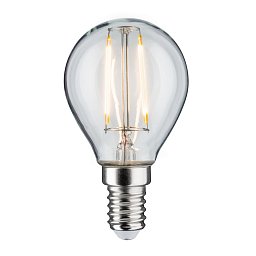 LED kapka 2,6 W E14 čirá teplá bílá - PAULMANN Obrázek pro produkt LED kapka 2,6 W E14 čirá teplá bílá - PAULMANN