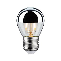 LED kapka 2,6 W E27 zrcadlový svrchlík stříbrná teplá bílá - PAULMANN Obrázek pro produkt LED kapka 2,6 W E27 zrcadlový svrchlík stříbrná teplá bílá - PAULMANN