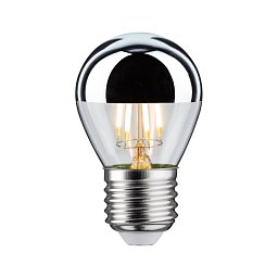 LED kapka 4,8 W E27 zrcadlový svrchlík stříbrná teplá bílá stmívatelné - PAULMANN Obrázek pro produkt LED kapka 4,8 W E27 zrcadlový svrchlík stříbrná teplá bílá stmívatelné - PAULMANN