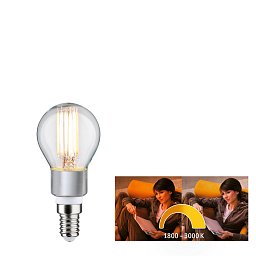 LED kapka 5 W E14 1.800 - 3.000K dim to warm - PAULMANN Obrázek pro produkt LED kapka 5 W E14 1.800 - 3.000K dim to warm - PAULMANN