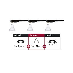 Žárovky Choose LED-Modul GU10 3x6,5W 2.700 - PAULMANN Obrázek pro produkt Žárovky Choose LED-Modul GU10 3x6,5W 2.700 - PAULMANN