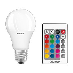 Obrázek pro produkt OSRAM RGBW Classic A matná 230V E27 LED EQ60 2700K - DESIGN RENDL
