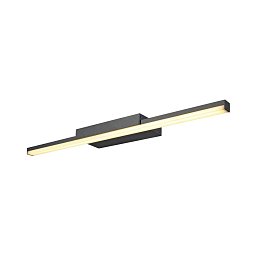 Obrázek pro produkt GLENOS® 60 vnitřní LED svítidlo pro zrcadla černé CCT přepínač 3000/4000K - BIG WHITE (SLV)