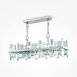Obrázek pro produkt Závěsné svítidlo Cerezo 8x40W průhledné sklo nikl kov designové - MAYTONI