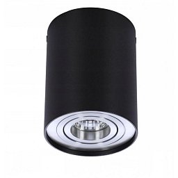 Obrázek pro produkt Stropní bodové přisazené svítidlo Azzardo Bross 1 black/aluminium AZ0779 GU10 1x50W IP20 9,6cm černo-hliníkové - AZZARDO
