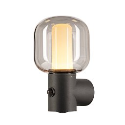 Obrázek pro produkt OVALISK WL Sensor venkovní LED nástěnné přisazené svítidlo antracit CCT switch 3000/4000 K - BIG WHITE (SLV)