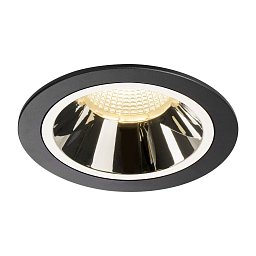 Obrázek pro produkt NUMINOS® DL L vnitřní LED zápustné stropní svítidlo černá/chrom 3000 K 55° - BIG WHITE (SLV)