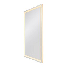 TRUKKO nástěnné osvětlené zrcadlo hranaté defog alu - BIG WHITE (SLV) Obrázek pro produkt TRUKKO nástěnné osvětlené zrcadlo hranaté defog alu - BIG WHITE (SLV)