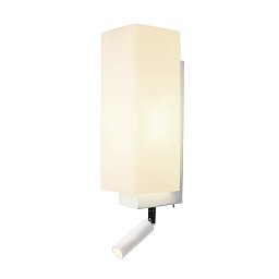 Obrázek pro produkt QUADRASS SPOT Indoor nástěnné svítidlo s LED Spotem a objímkou E27, bílé - BIG WHITE (SLV)