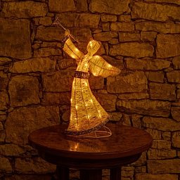 Světelný vánoční anděl, 50 cm, teple bílý, 40 LED diod Obrázek pro produkt Světelný vánoční anděl, 50 cm, teple bílý, 40 LED diod