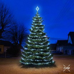LED světelná sada na stromy vysoké 6-8m, ledová bílá s Flash Obrázek pro produkt LED světelná sada na stromy vysoké 6-8m, ledová bílá s Flash