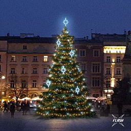 Obrázek pro produkt LED světelná sada na stromy vysoké 9-11m, teplá bílá s Flash, ledové dekory EFD09S2