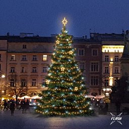 Obrázek pro produkt LED světelná sada na stromy vysoké 9-11m, teplá bílá s Flash, dekory EFD12W