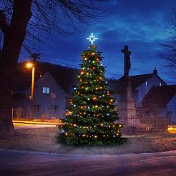 LED světelná sada na stromy vysoké 3-5m, barevná Obrázek pro produkt LED světelná sada na stromy vysoké 3-5m, barevná