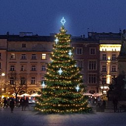 Obrázek pro produkt LED světelná sada na stromy vysoké 9-11m, teplá bílá s ledově bílými dekory EFD15S2