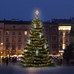Obrázek pro produkt LED světelná sada na stromy vysoké 9-11m, teplá bílá s padajícím sněhem