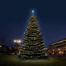 LED světelná sada na stromy vysoké 12-14m, barevná Obrázek pro produkt LED světelná sada na stromy vysoké 12-14m, barevná