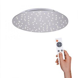 Obrázek pro produkt SPARKLE LED stropní svítidlo kruhové v barvě oceli s nastavitelou barvou světla a funkcí stmívání 2700-5000K - LEUCHTEN DIREKT / JUST LIGHT