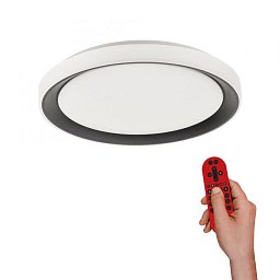 Obrázek pro produkt DISC LED stropní svítidlo kruhové černé s funkcí změny barev Smart Home MEDION RGB+3000-5000K - LEUCHTEN DIREKT / JUST LIGHT
