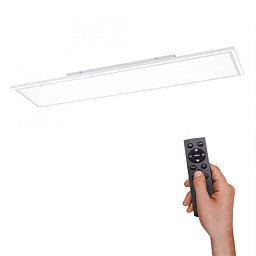 Obrázek pro produkt EDGING LED stropní svítidlo hranaté v bílé s nastavitelnou teplotou barvy 2700-5000K a funkcí stmívání - LEUCHTEN DIREKT / JUST LIGHT