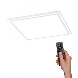 Obrázek pro produkt EDGING LED stropní svítidlo hranaté v bílé s nastavitelnou teplotou barvy 2700-5000K a funkcí stmívání - LEUCHTEN DIREKT / JUST LIGHT