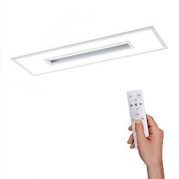 Obrázek pro produkt RECESS LED stropní svítidlo hranaté v bílé s nastavitelnou teplotou barvy a dálkovým ovladačem RGB+3000-5000K - LEUCHTEN DIREKT / JUST LIGHT
