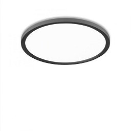 Obrázek pro produkt FLAT LED stropní svítidlo kruhové v černé s nastavitelnou teplotou barvy 2700-5000K a funkcí stmívání - LEUCHTEN DIREKT / JUST LIGHT