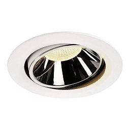 Obrázek pro produkt NUMINOS® MOVE DL XL vnitřní LED zápustné stropní svítidlo bílá/chrom 3000 K 20° otočné a výkyvné - BIG WHITE (SLV)