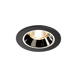Obrázek pro produkt NUMINOS® DL S vnitřní LED zápustné stropní svítidlo černá/chrom 2700 K 40° včetně listových pružin - BIG WHITE (SLV)