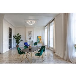 Obrázek pro produkt Lustr Basfor 3xE14 180W nikl křišťálový kov - MAYTONI