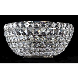 Obrázek pro produkt Nástěnné svítidlo Basfor 2xE14 120W nikl křišťálový dekor kov/křišťál - MAYTONI