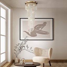 Obrázek pro produkt Lustr Cascade 12xE14 60W mosaz kov křišťál křišťálový styl - MAYTONI