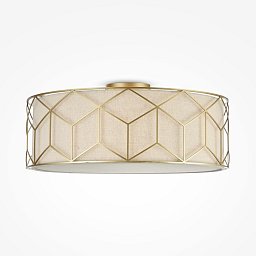 Obrázek pro produkt Stropní svítidlo Messina 5x60W látka zlatá kov designové - MAYTONI