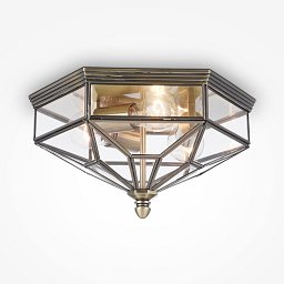 Obrázek pro produkt Stropní svítidlo Zeil 3x60W průhledné sklo bronz kov designové - MAYTONI