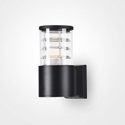 Obrázek pro produkt Nástěnné svítidlo Bronx 60W IP54 černý hliník čiré sklo E27 - MAYTONI