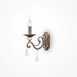 Obrázek pro produkt Nástěnné svítidlo Grace E14 60W bronz kov křišťál designové - MAYTONI