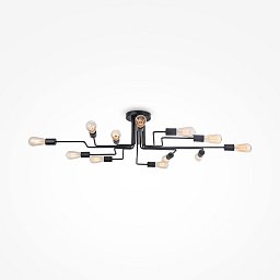 Obrázek pro produkt Stropní svítidlo Gilbert 12xE27 60W černý kov designové - MAYTONI
