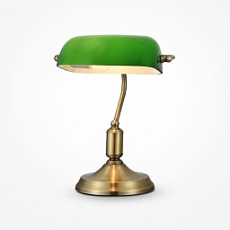 Obrázek pro produkt Stolní lampa Kiwi 40W E27 zelené sklo mosaz kov - MAYTONI
