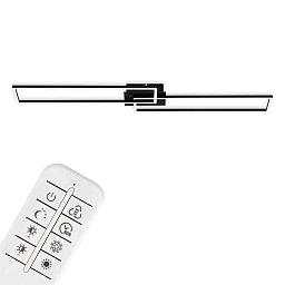 Obrázek pro produkt LED CCT rám 110 cm 2x40W 2200lm černá - BRILO