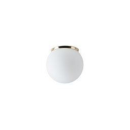 Obrázek pro produkt STYX 1 stropní/nástěnné skleněné svítidlo mosaz leštěná / bílá IP65 25W E27 (původní kód OS 44982) - OSMONT