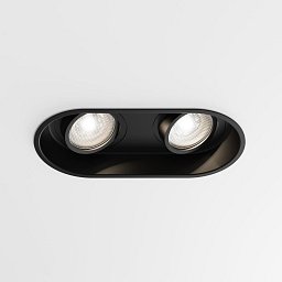 Obrázek pro produkt Downlight svítidlo Minima Round Twin nastavitelné 2x6W GU10 černá - ASTRO Lighting