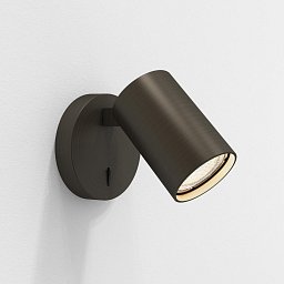 Obrázek pro produkt Svítidlo nástěnné pro čtení Ascoli Single s vypínačem 6W GU10 bronz - ASTRO Lighting