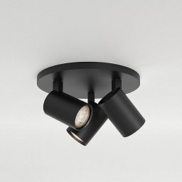 Obrázek pro produkt Bodové svítidlo Ascoli Triple Round 3x50W GU10 černá - ASTRO Lighting